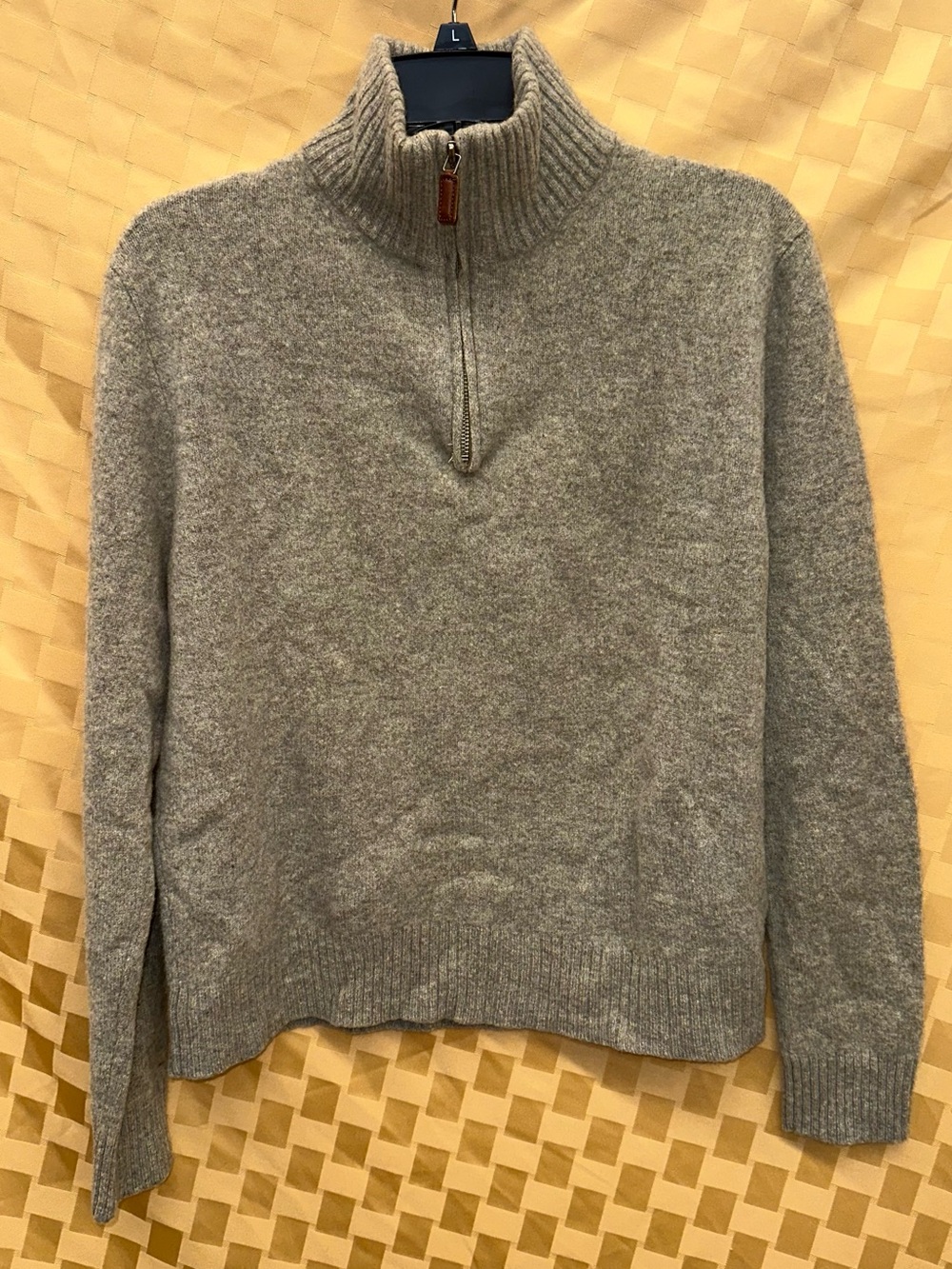 J. Crew Women's Half-Zip Mock Neck Sweater - Heathered Gray